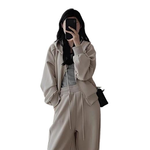 【时尚运动套装】春秋季 宽松显瘦韩版 学生连帽卫衣休闲两件套  商品图4