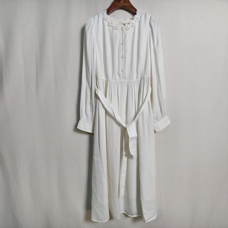 Famecoco范可儿系带收腰连衣裙FAB6FA005 商品缩略图0