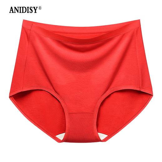 特惠100元3件 不勒腿蚕丝抗菌莫代尔高腰提臀收腹女士内裤 商品图1