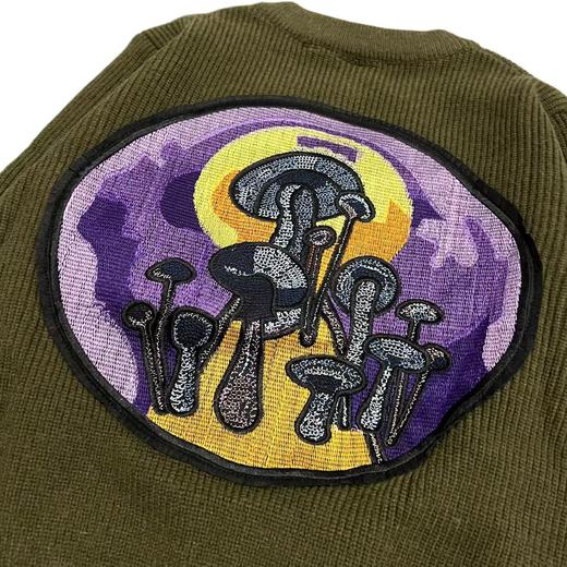 F012434联名款重工徽章贴布绣情侣V领针织毛衣 商品图12