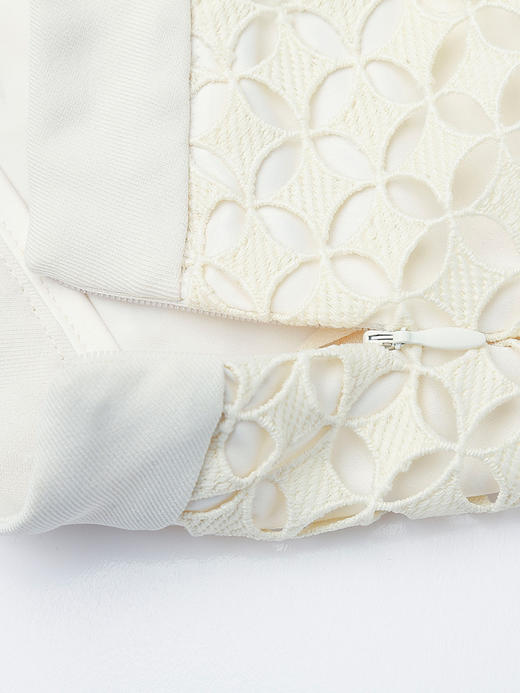 镂空肌理感蕾丝半裙 春季高腰遮肉百搭温柔风中长裙 商品图2