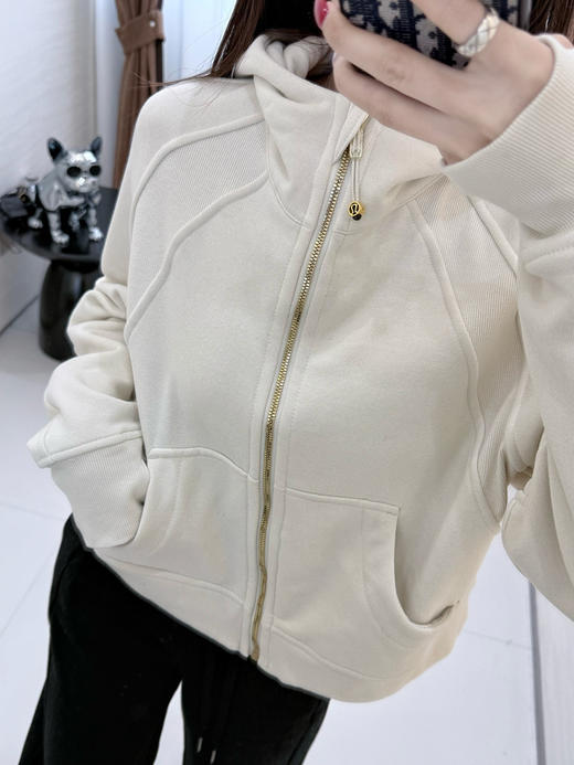 125-4极限特惠 渠道面料 独家 lu scuba 高密薄绒 宽松休闲 连帽卫衣 准码选 商品图7