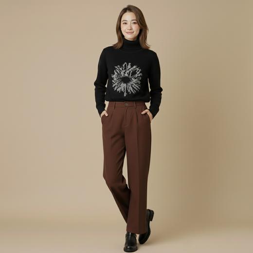 微信25D614-5205中高领羊毛衫 商品图1