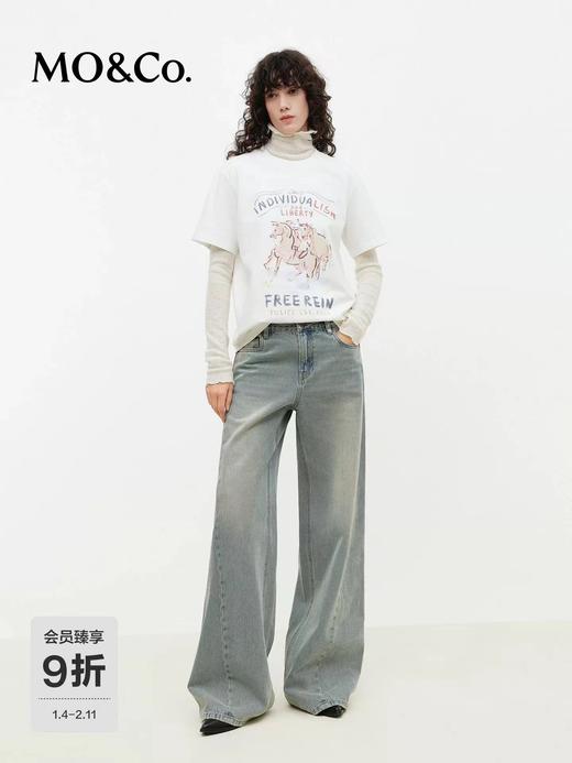 F012479新品生肖马年系列彩绘印花棉质短袖T恤 商品图1