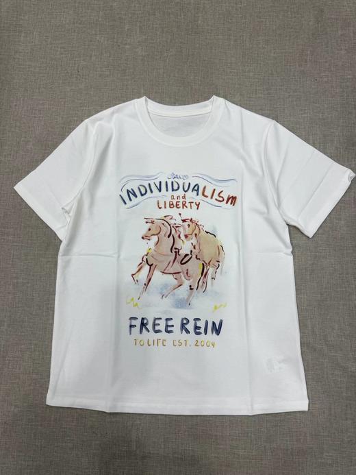 F012479新品生肖马年系列彩绘印花棉质短袖T恤 商品图0