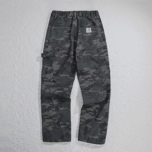 F012458加绒新款OOTD高街户外迷彩伐木工装裤长裤子牛仔裤 商品图2