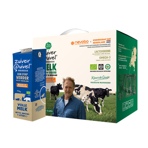 荷兰乐荷 有机纯牛奶全脂 1L*6/1L*12 商品图0