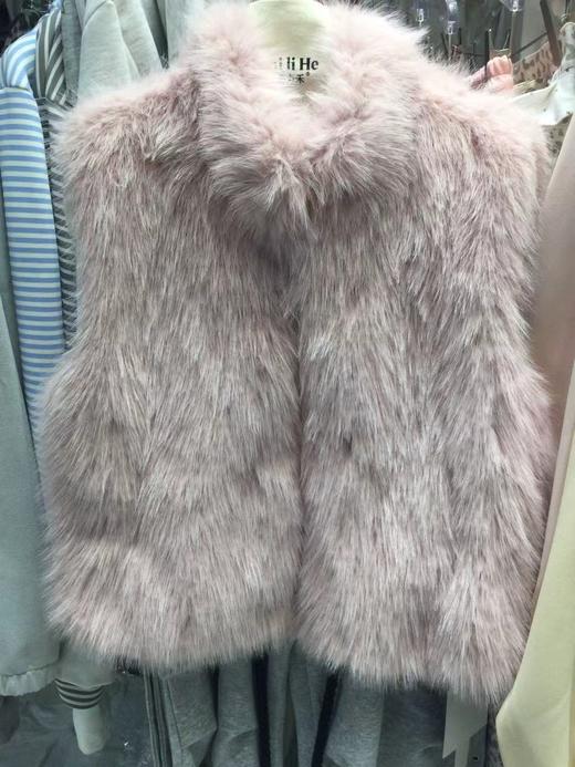 【GZ】无忧购【鸿运当“红”】短款仿狐狸毛毛外套女韩系气质设计感马甲无袖上衣5528（截单后3-5天发货） 商品图6