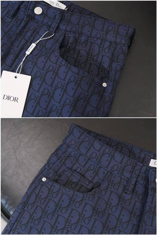 F012407秋冬新款限定精典老花暗纹提花满印高街宽松直筒加绒休闲裤长裤子 商品图11