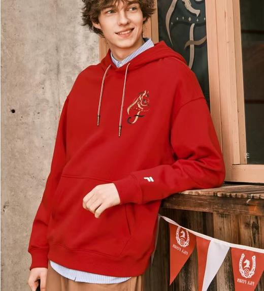 F012453联名卫衣潮牌男女情侣款连帽卫衣春季新年款上衣 商品图6