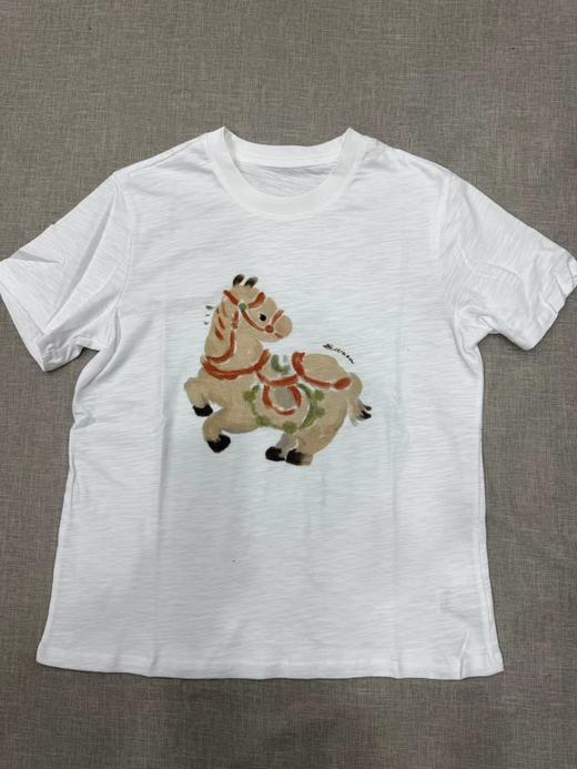 F012477春季新款马年限定五花马图腾印花T恤 商品图0
