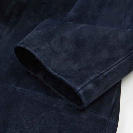 ROMI STUDIO土耳其进口头层绒面小羊皮复古中长款皮衣RWCAWT6136 商品图3