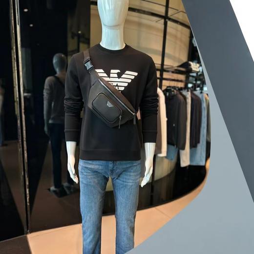 F012404胸前大标logo情侣款圆领卫衣男女同款 商品图13