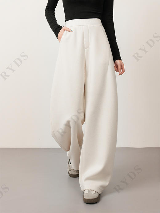 新裤型隐藏小腹大臀显瘦弯刀木瓜裤加厚垂坠阔腿裤 商品图8