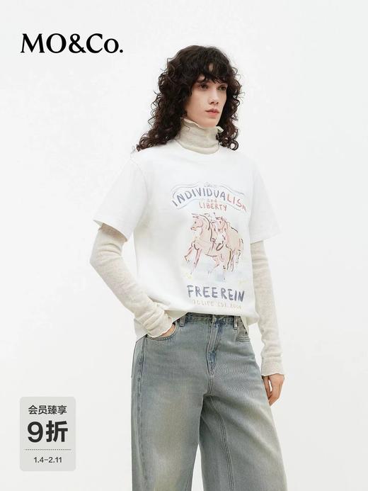 F012479新品生肖马年系列彩绘印花棉质短袖T恤 商品图5