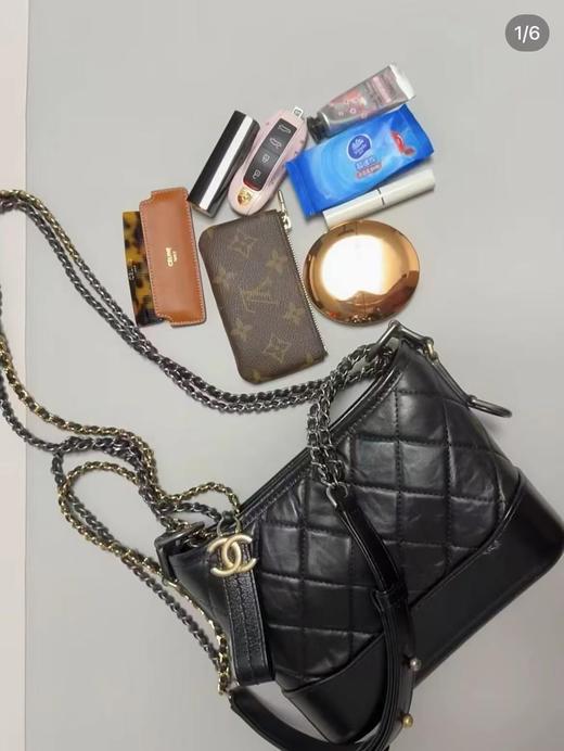 F012409新中号精典款复古链条单肩斜跨流浪包 商品图13