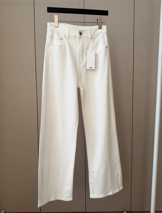 江南布衣白色牛仔裤 商品图1