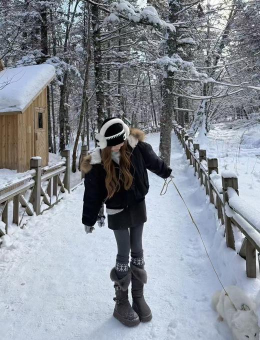 【YW】无忧购雪地靴毛毛厚底保暖靴长筒/低筒两种可选雪地靴（截单后3-5天发货) 商品图6