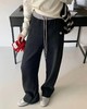 F012420秋冬慵懒氛围感撞色腰头香蕉裤卫裤休闲裤 商品缩略图5