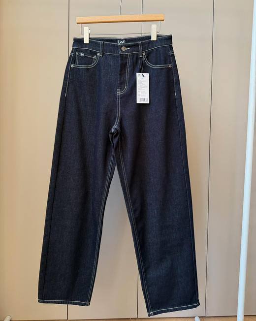 男士lee原单加绒直筒牛仔裤 商品图0