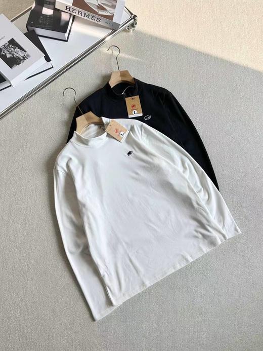 F012413纯色百搭系列半高领加绒打底衫情侣款 商品图0