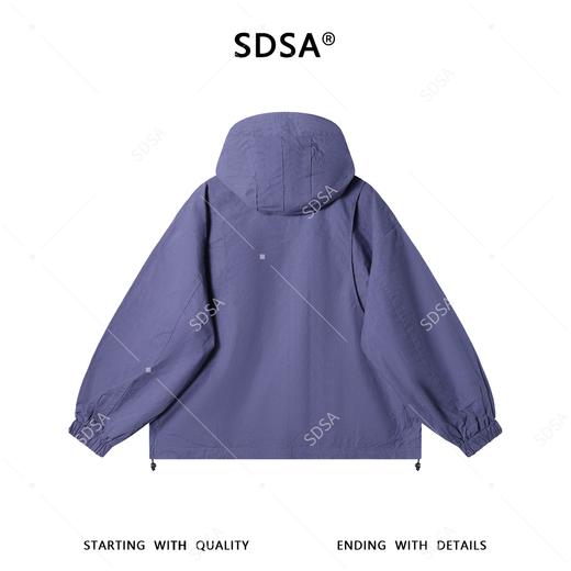 W0520SDSA春夏新款痞帅男装潮牌拼接设计拉链立领连帽夹克外套百搭工装 商品图5