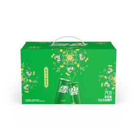 【超市】雪碧 Sprite 柠檬味汽水 碳酸饮料 330ml*15罐整箱装