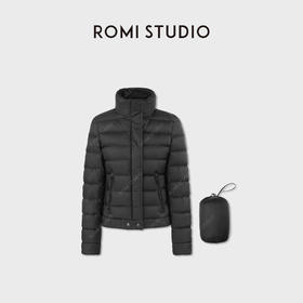 ROMISTUDIO“双面两穿”90白鹅绒柔软肤感立领羽绒服 RWCWW86903