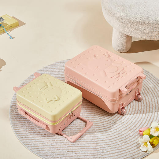 【顺滑滚轮❗️可爱到膨胀】新款网红迷你拉杆箱小清新行李箱16寸小猫旅行箱登机箱潮女万向轮。jc 商品图1