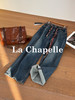 专柜实拍【磨毛/附赠腰带】拉夏贝尔/La Chapelle官网600+高品质！宽松慵懒感显瘦百搭直筒牛仔裤 商品缩略图6