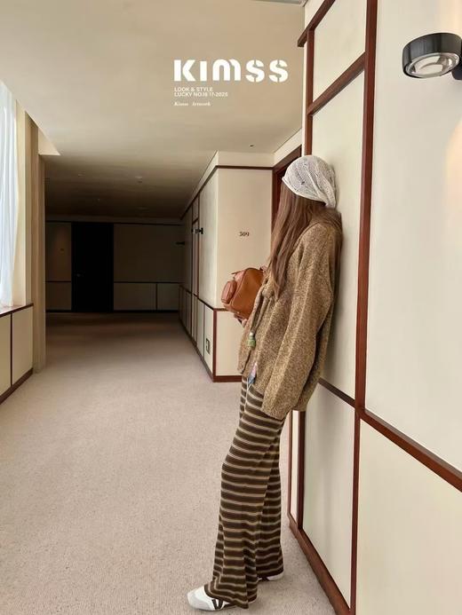 PIANAI冷小姐# 披肩款绿色针织毛衣 商品图1