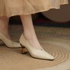 【预售5天】法式高跟鞋女新款细跟百搭真皮设计感小众职业工作尖头单鞋 BXJ-B462 商品缩略图3