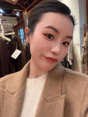 PIANAI冷小姐# 正肩西服领100%驼色骆驼绒大衣