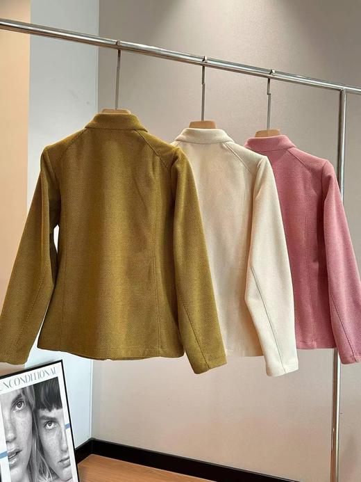 F012432女款户外通勤保暖软壳抓绒衣立领外套 商品图1