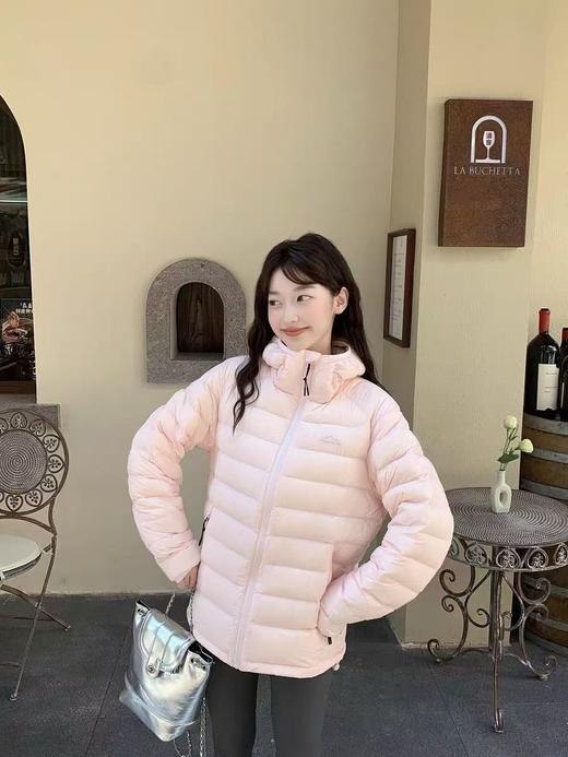 【YW】无忧购50%白鸭绒排骨羽绒服女短款轻盈加厚休闲运动连帽外套616 商品图6