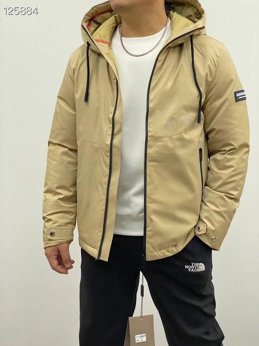 F012436冬季男士防风、防水连帽3M反光羽绒服 商品图0