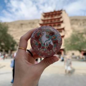 【 飘香敦煌·铁盒熏香蜡烛】敦煌小众香薰蜡烛 花香家用办公室香薰