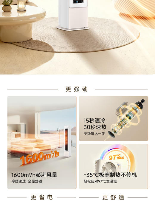 海尔（Haier）小红花性能王·京棠2P客厅柜机一级能效KFR-50LW/J300-1套机 商品图1