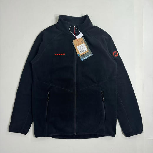 原单正品 Mammut猛犸象经典红标Polartec抓绒衣，山野无畏，暖护随行。米白/藏青/黑色 S-XXL 商品图1