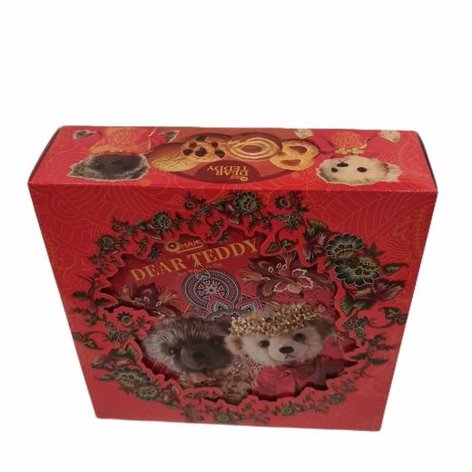 【超市】OMAIS 宝石红亲爱的泰迪经典黄油曲奇饼干 908g/盒 商品图0