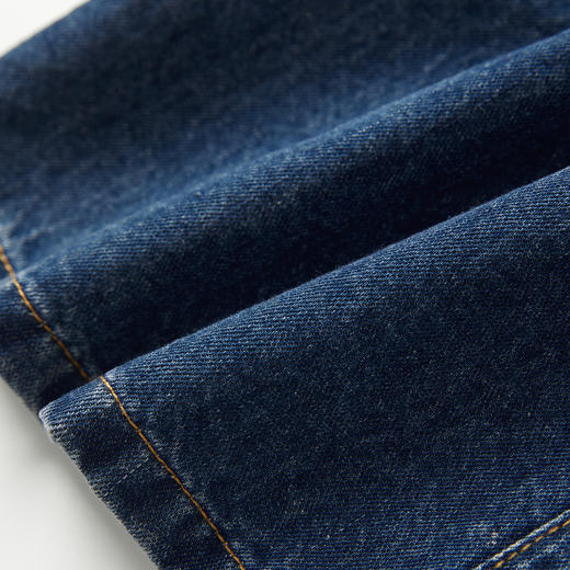 ROMI STUDIO“复古简约”高腰宽松舒适垂坠松弛感阔腿牛仔裤N3870 商品图7