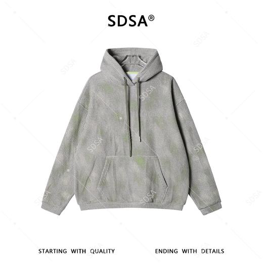 67987SDSA男士秋冬新款痞帅男装潮牌扎染针织连帽卫衣百搭时尚宽松上衣 商品图1