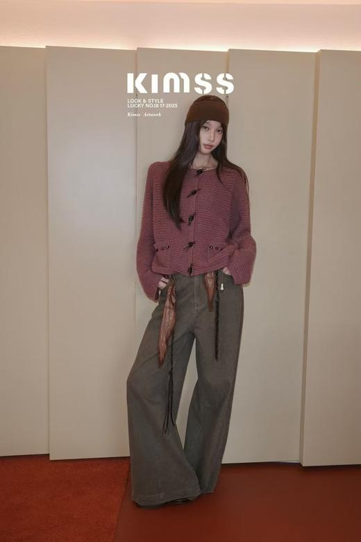 PIANAI冷小姐# 紫色开衫羊毛毛衣 商品图2