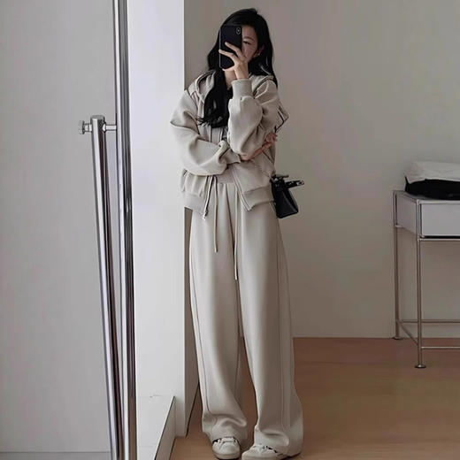 【时尚运动套装】春秋季 宽松显瘦韩版 学生连帽卫衣休闲两件套  商品图2