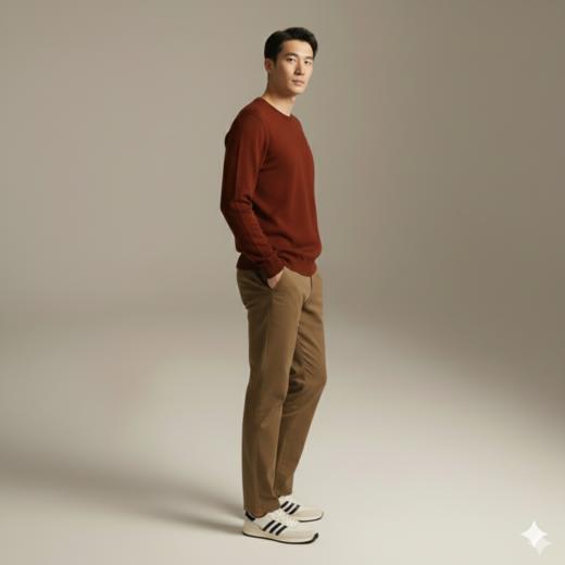 微信25D955-3204圆领加厚混纺针织 商品图2