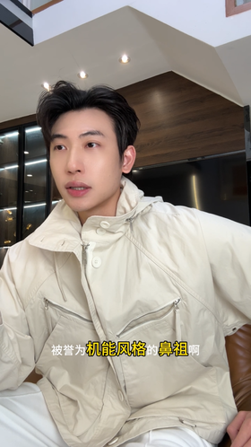 OAS2811SDSA男士秋冬新款痞帅男装韩版纯色降落伞短款连帽夹克外套百搭