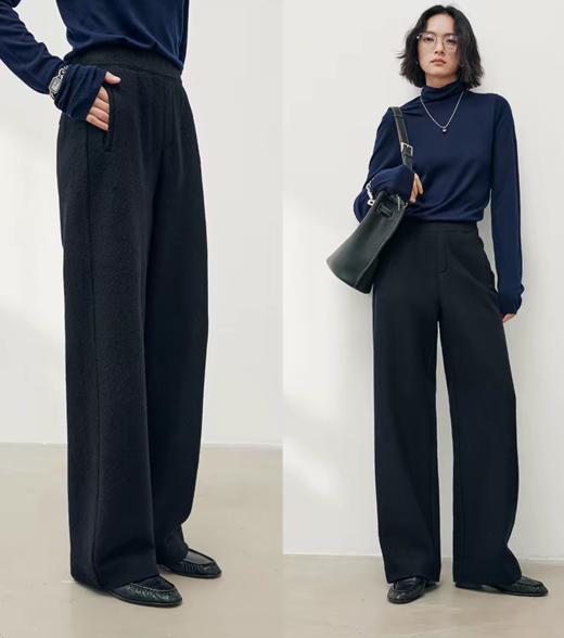 新裤型隐藏小腹大臀显瘦弯刀木瓜裤加厚垂坠阔腿裤 商品图7