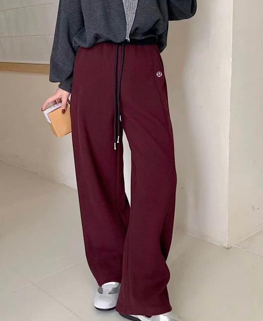 F012420秋冬慵懒氛围感撞色腰头香蕉裤卫裤休闲裤 商品图3