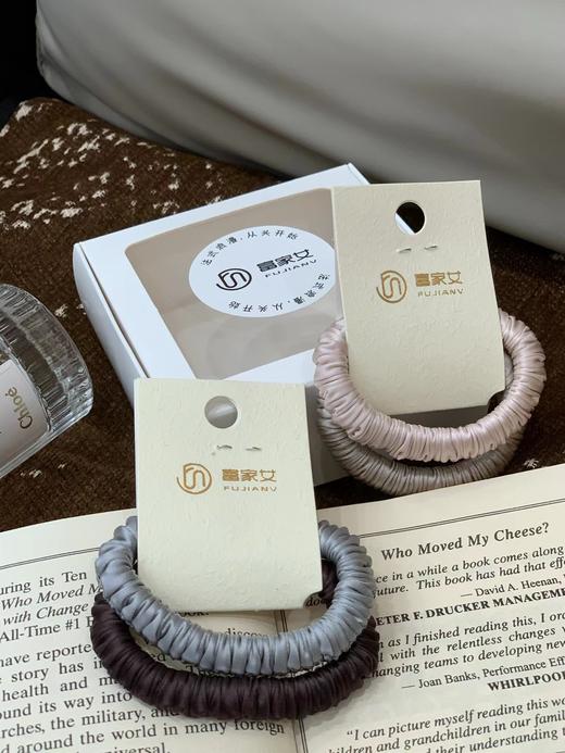 F012466少女风法式富家女缎面褶皱发圈6件套 商品图4