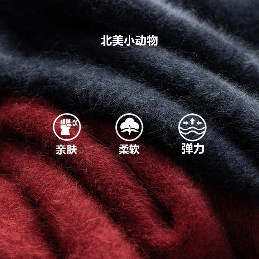 北美小动物系列~中长款连帽针织外套女慵懒感宽松长袖开衫XDW250501 商品图1